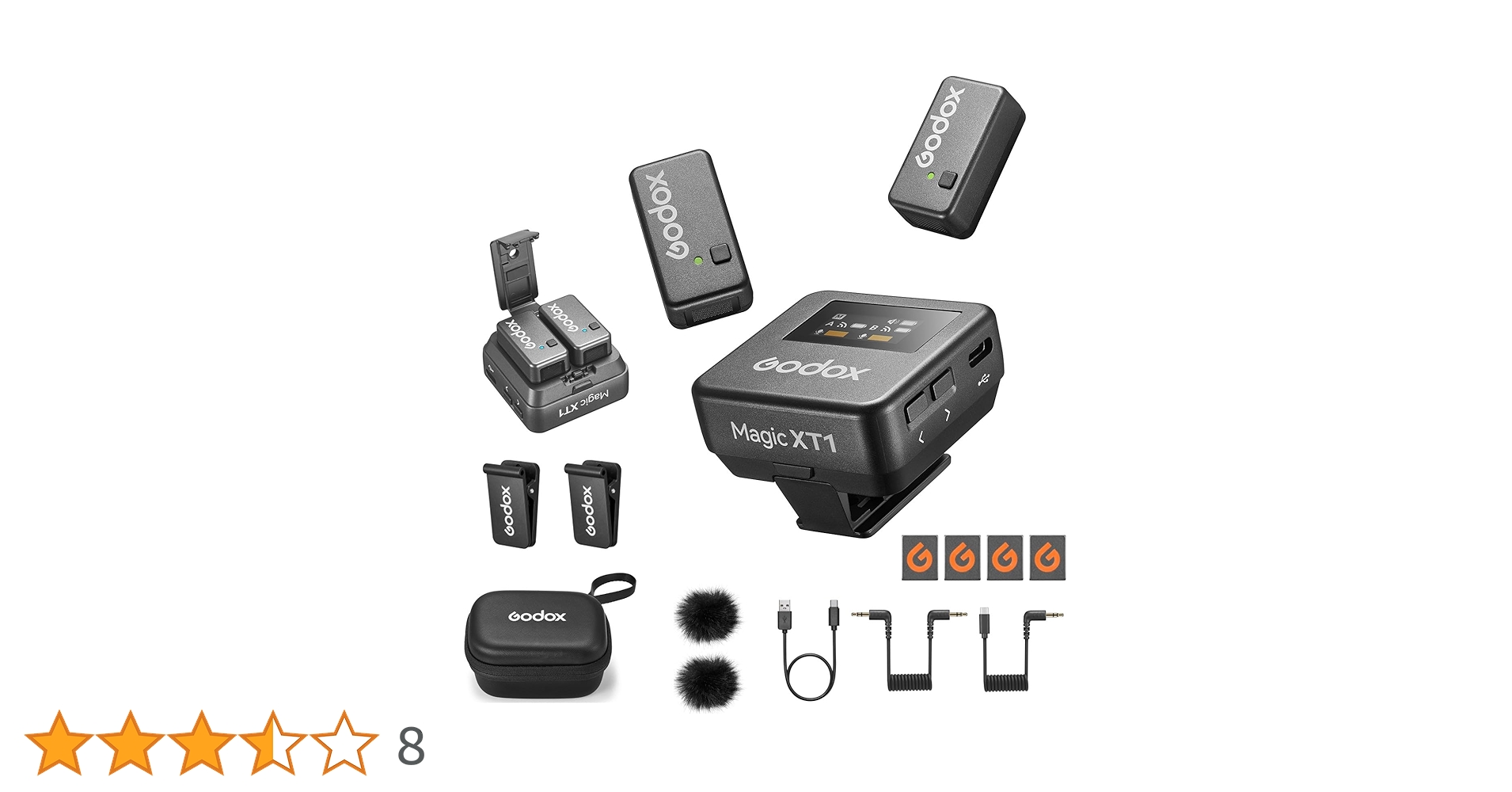 Godox Magic XT1 ワイヤレスマイクセット Amazon.com: GODOX Magic XT1 Noise Cancellation 2.4GHz