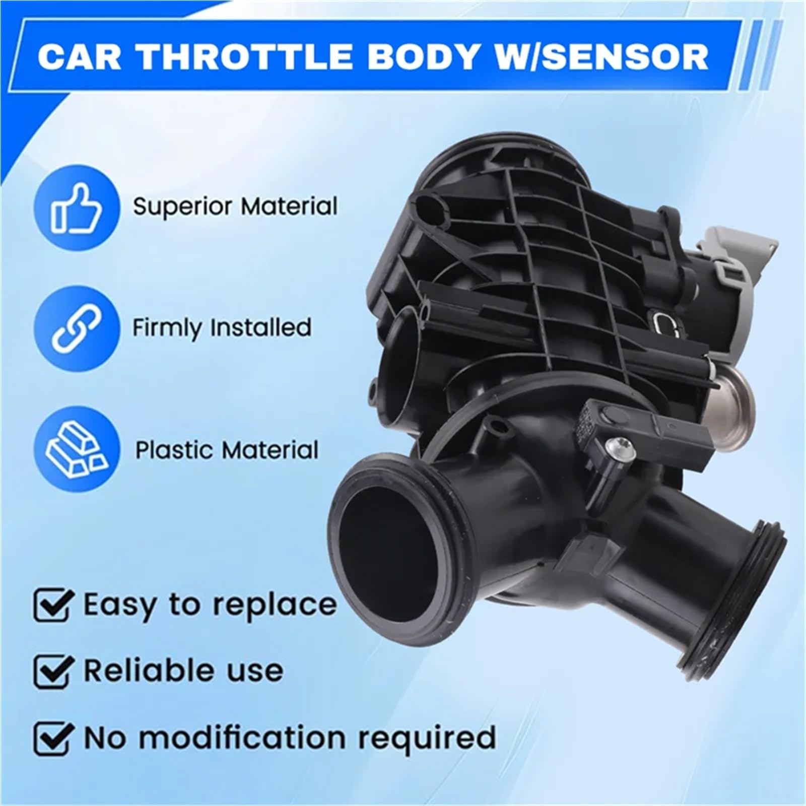 Korpusy przepustnicy silnika samochodowego AB96-LR078546 LR061957 Przepustnica samochodowa z czujnikiem pasująca do Land Rover Range Rover Diesel 3.0L V6
