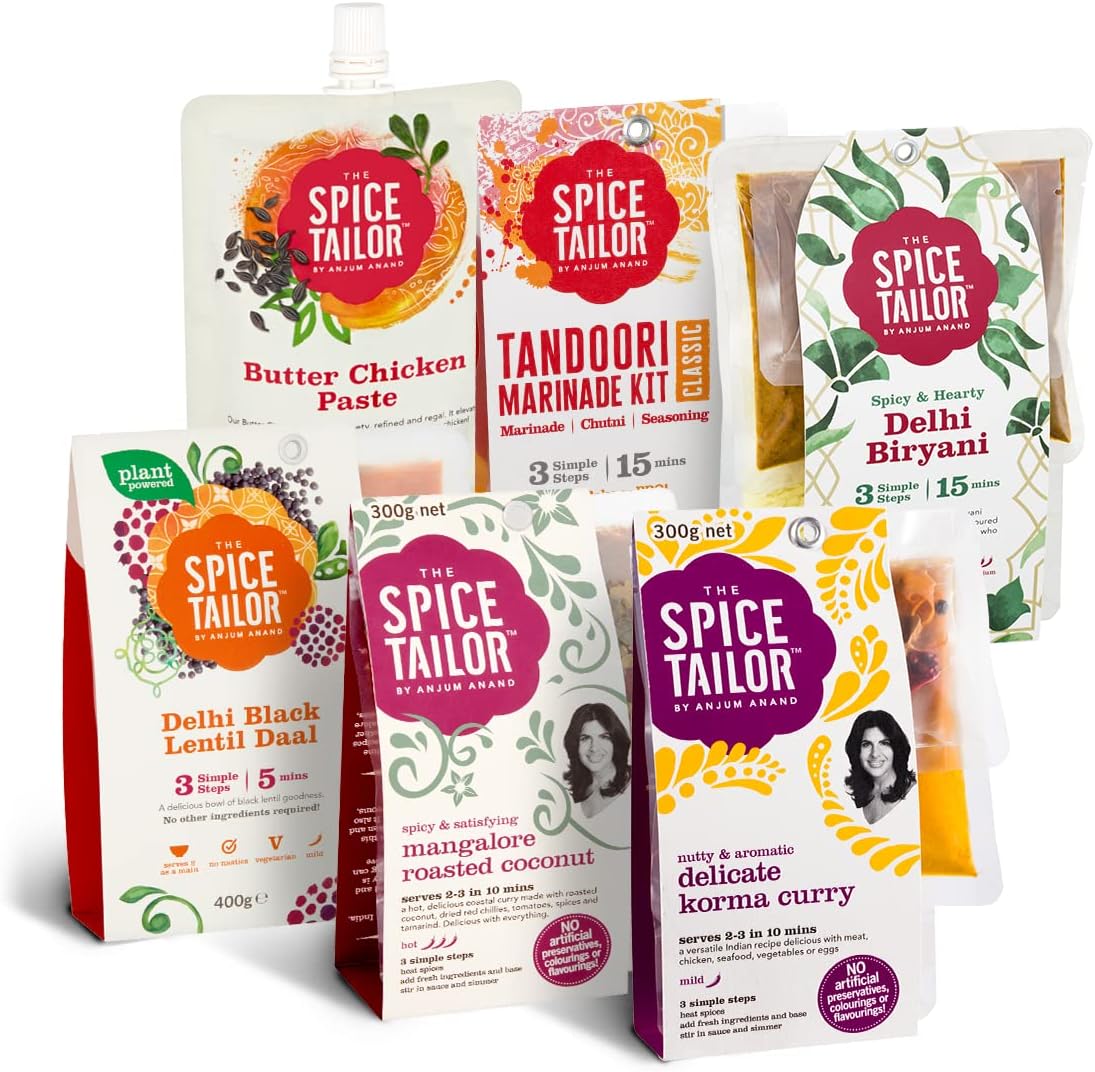 The Spice Tailor Kits de sauce au curry indien, sélection mixte