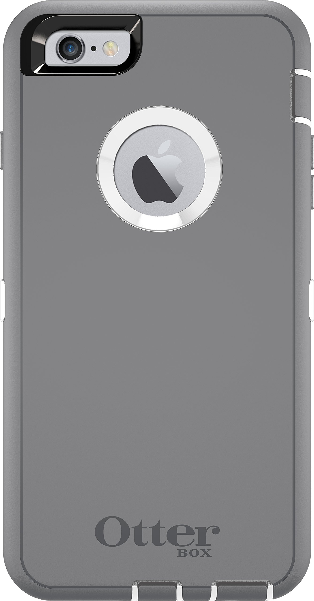 OTTERBOX Defender Series Case for iPhone 6 PLUS/6s Plus - Frustration FRĒe Packaging - Glacier (White/Gunmetal Grey)