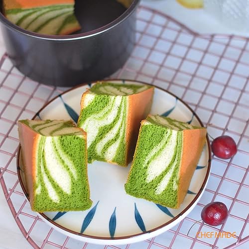 Miniatura 7 de CHEFMADE Molde redondo para tartas, antiadherente de 6 pulgadas con fondo suelto extraíble de gasa para hornear