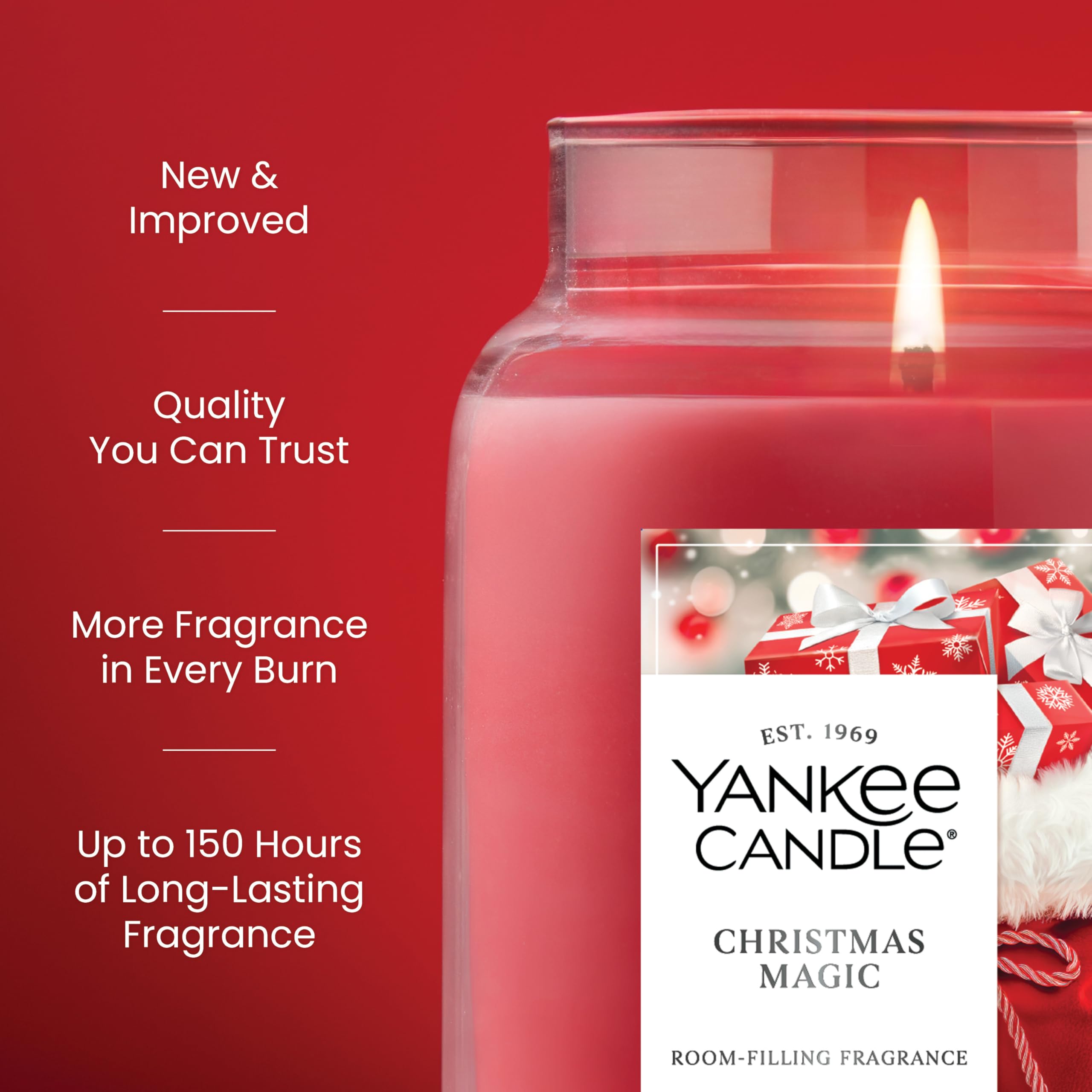 Amazon.com: Yankee Candle Christmas Magic Scented Candle, 22oz