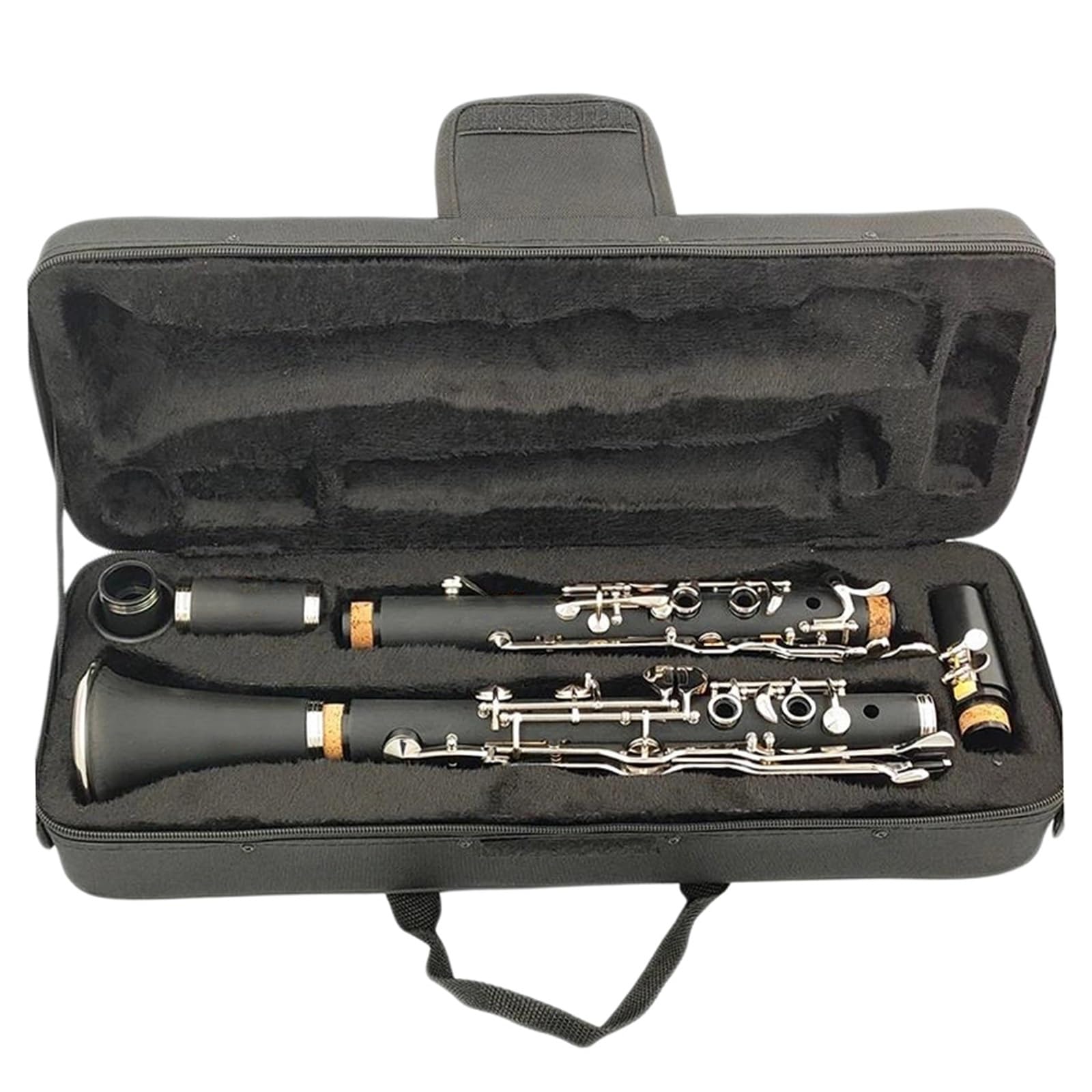 Clarinetto Strumenti Musicali Materiale Del Corpo In Tubo Di Resina ABS Per Clarinetto Professionale Tono G 18/20 Nichelato(18 keys)