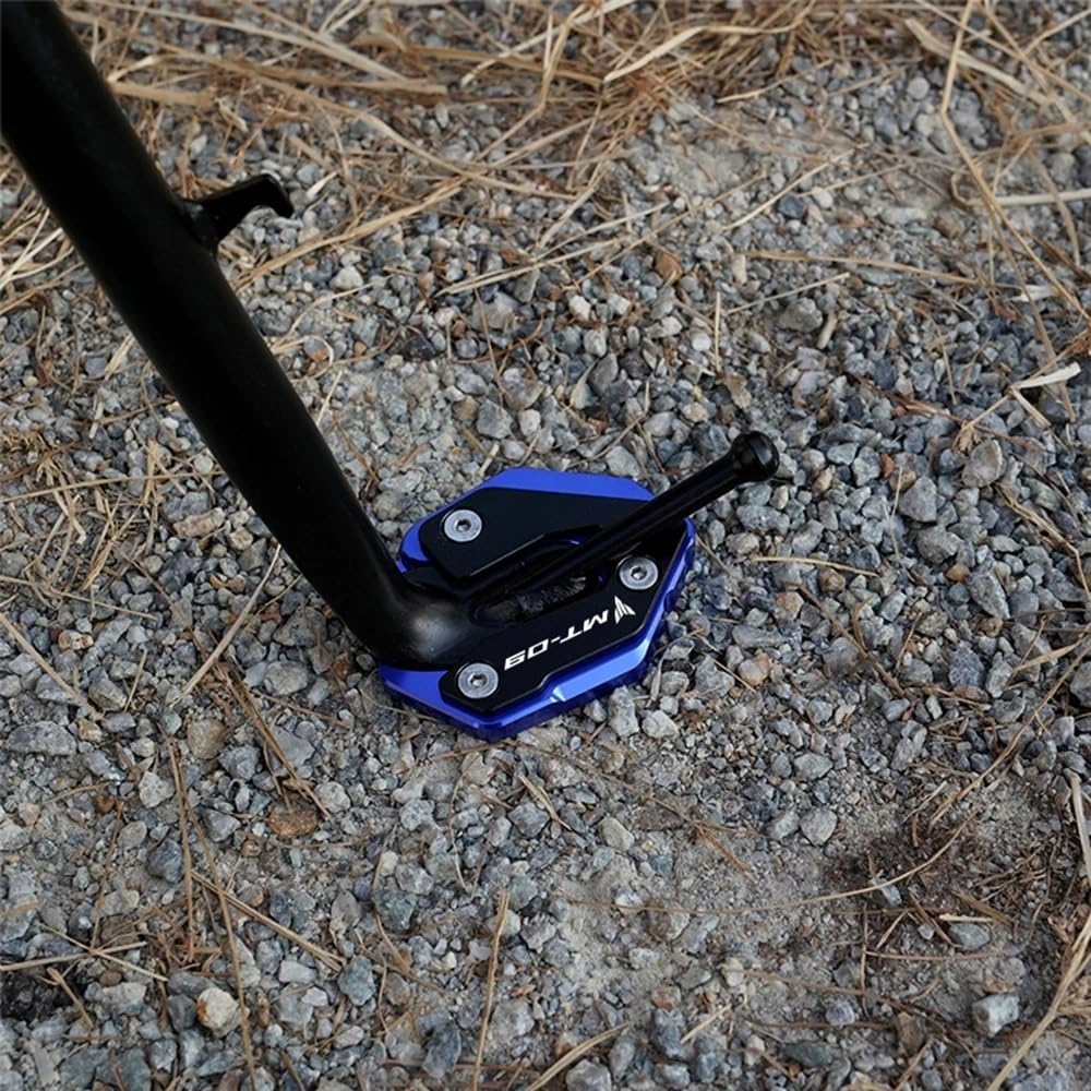 Motorcycle Foot Plate Pad for Y&AMAHA MT-09 MT09 MT 09 2021 2022 2023 Motorcycle Accessories Kickstand Foot Side Stand Extension Enlarger Pad