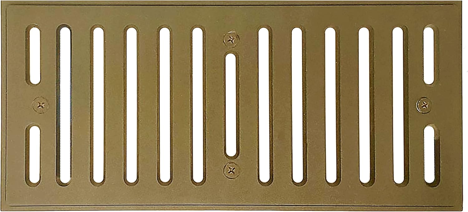 Kanyon Ventique Forest Flush Mount Floor Vent No Damper (4x12, Burnt Leaf)