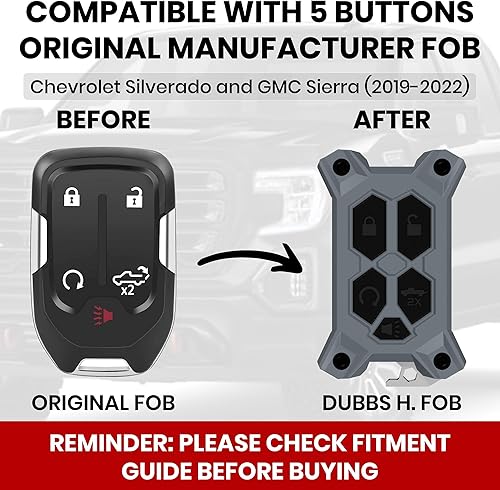 Vista 7 de Funda para llavero Chevy – para funda de llavero GMC – Accesorios Silverado Sierra – Abrebotellas integrado – Compatible con guía de ajuste