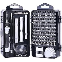 Busstier 115 Piece Electronic Screwdriver Set, Magnetic Type Repair Kit, Professional Repair Kit for Laptop, Phone and Clock Repair