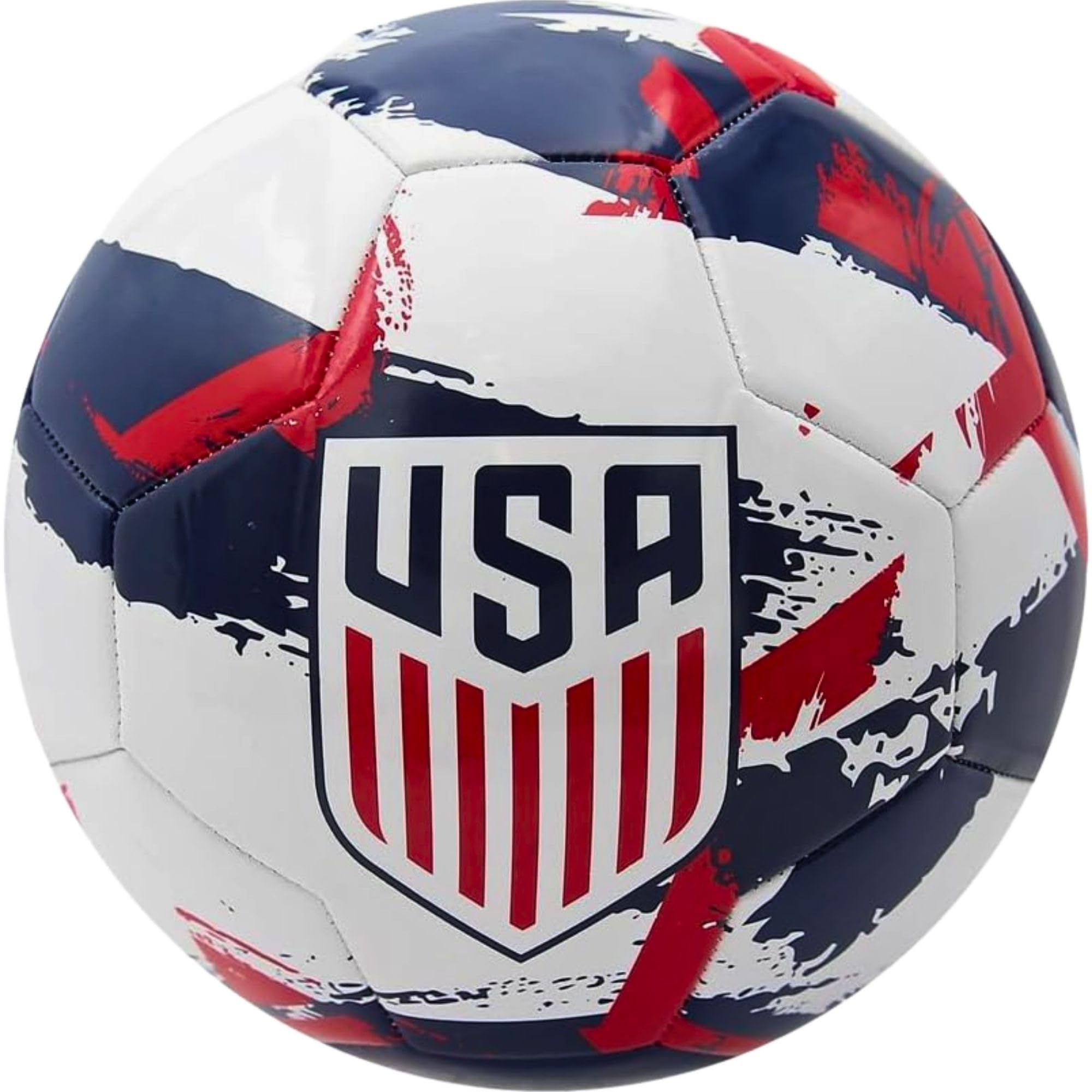 Icon Sports Official US Soccer Federation Soccer Ball White Brush