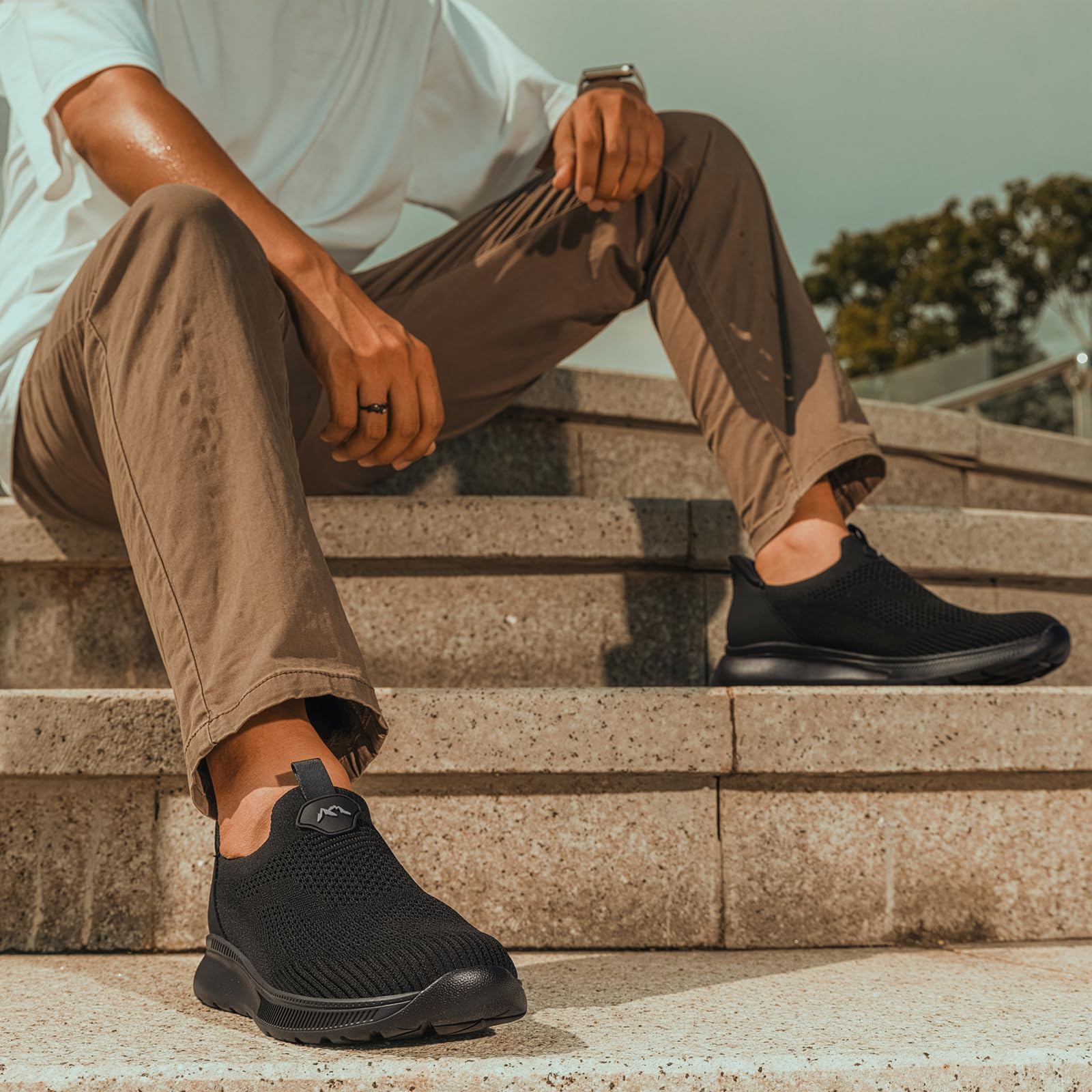 ODCKOI Slip-on Snakers: Breathable, Comfortable Men's Running Shoes, Lightweight Sneakers, Jogging Shoes