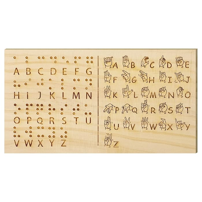 Buy Braille Alphabet Board AZ Braille Fingerboard Tactile Braille