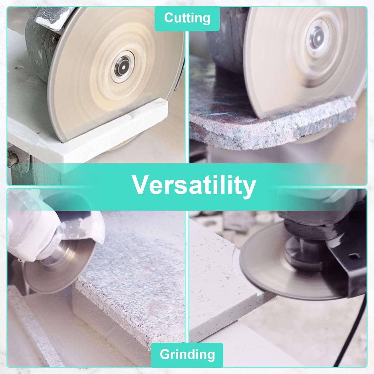 Tile Blade 7"/180mm Diamond Saw Blade for Cutting and Grinding Granite Marble Ceramic Porcelain Tile with 5/8"-11 Flange