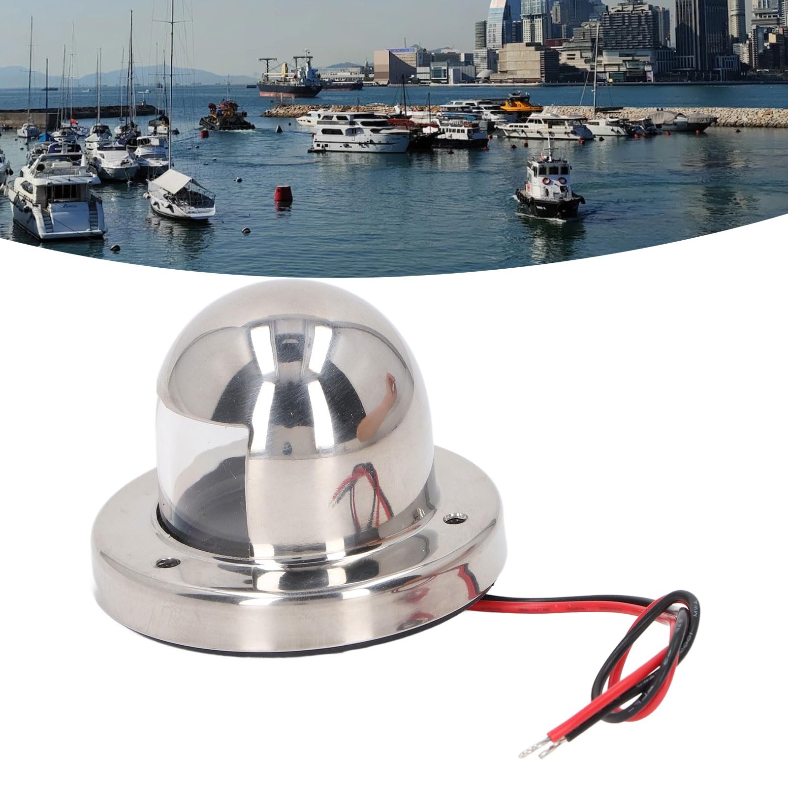 12V DC Boat Anchor Lights 135° White LED Navigation Stern Light for Marine Yachts Pontoon