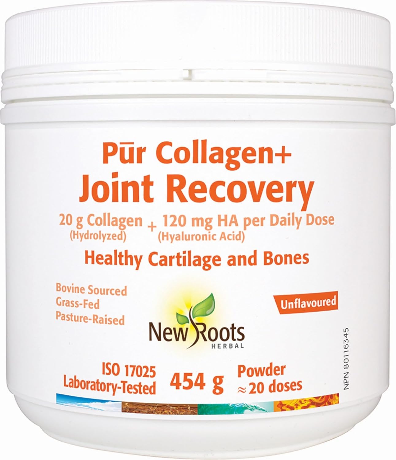 New Roots Herbal – Pur Collagen + Joint Recovery, 454g Powder 20-Servings – Helps Supports Cartilage, Bones, Teeth, Gums and Joints Health – Helps with Immune Function and Improve Skin Hydration New Roots Herbal – Pur Collagen + Joint Recovery, 454g Powder 20-Servings – Helps Supports Cartilage, Bones, Teeth, Gums and Joints Health – Helps with Immune Function and Improve Skin Hydration