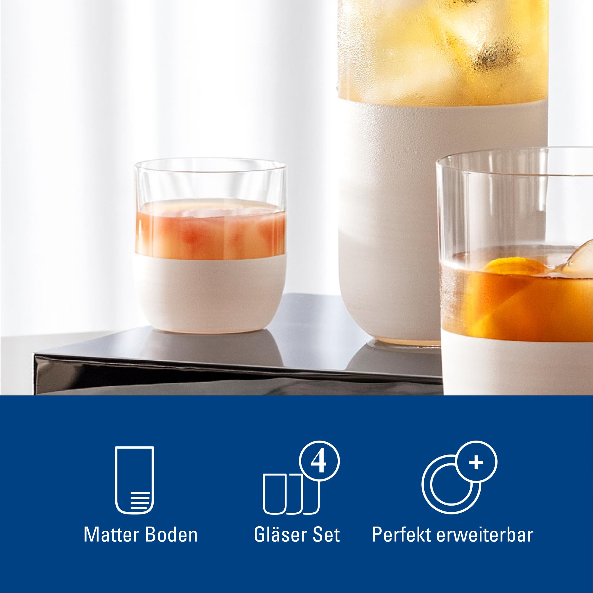 Villeroy & Boch, Manufacture Rock Blanc Shot Glass Set, 4pcs. Glass Set for Schnapps and Liqueurs 40 ml, Crystal Glass - Image 4