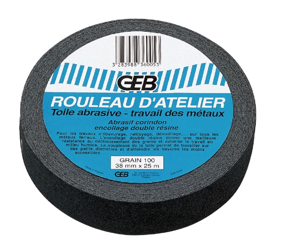 GEB 836005 Werkstatt Schleifmittel 1 Rolle 100