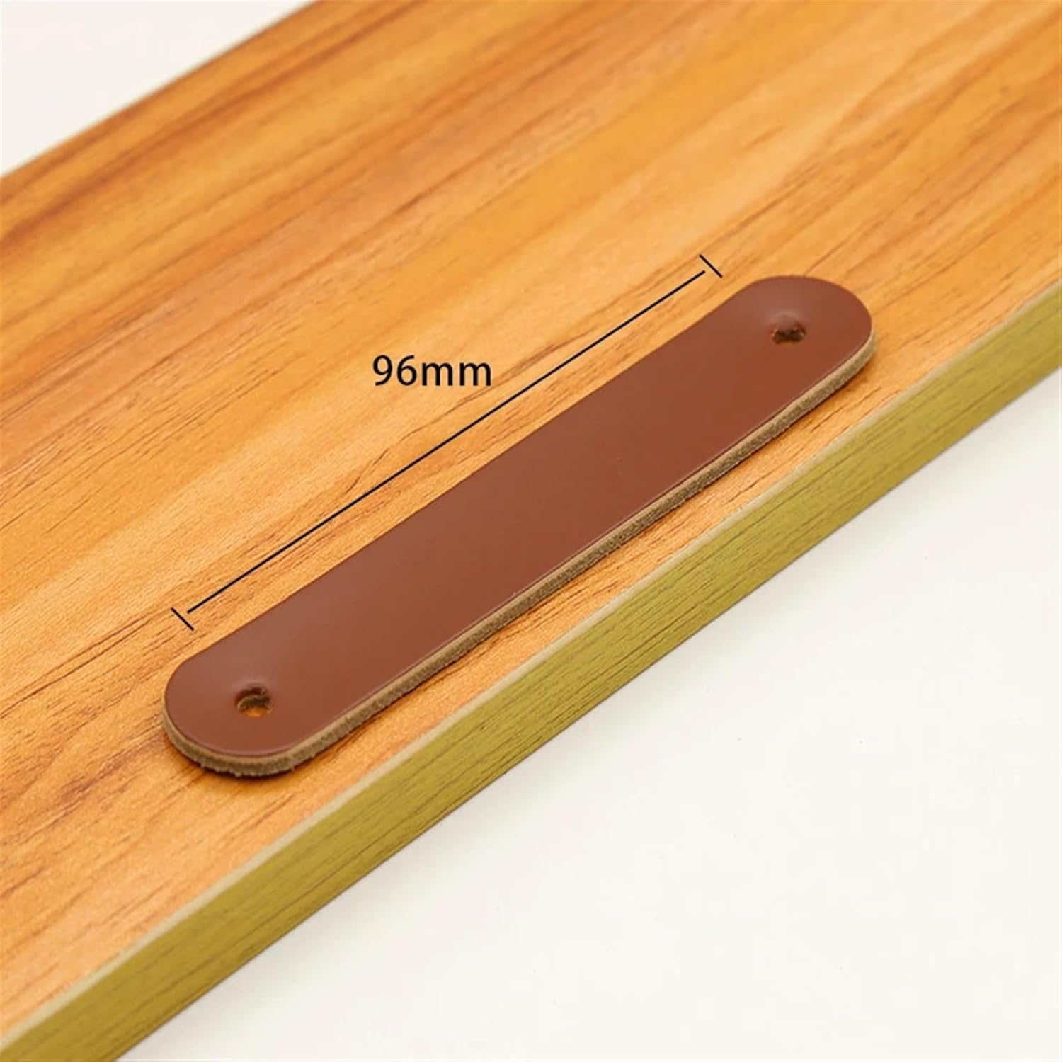 Wardrobe Leather Handles 96mm Dresser Drawer Cupboard Door Knobs Modern Kitchen Cabinet Furniture Pulls Leather Handle 1/6/10Pcs (Color : MBS-6887-24, Size : 10 PCS)