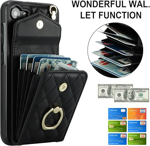 Miniatura 2 de Asuwish Funda para teléfono Samsung Galaxy A14M14 5G con protector de pantalla de vidrio templado y correa cruzada para la muñeca, anillo con