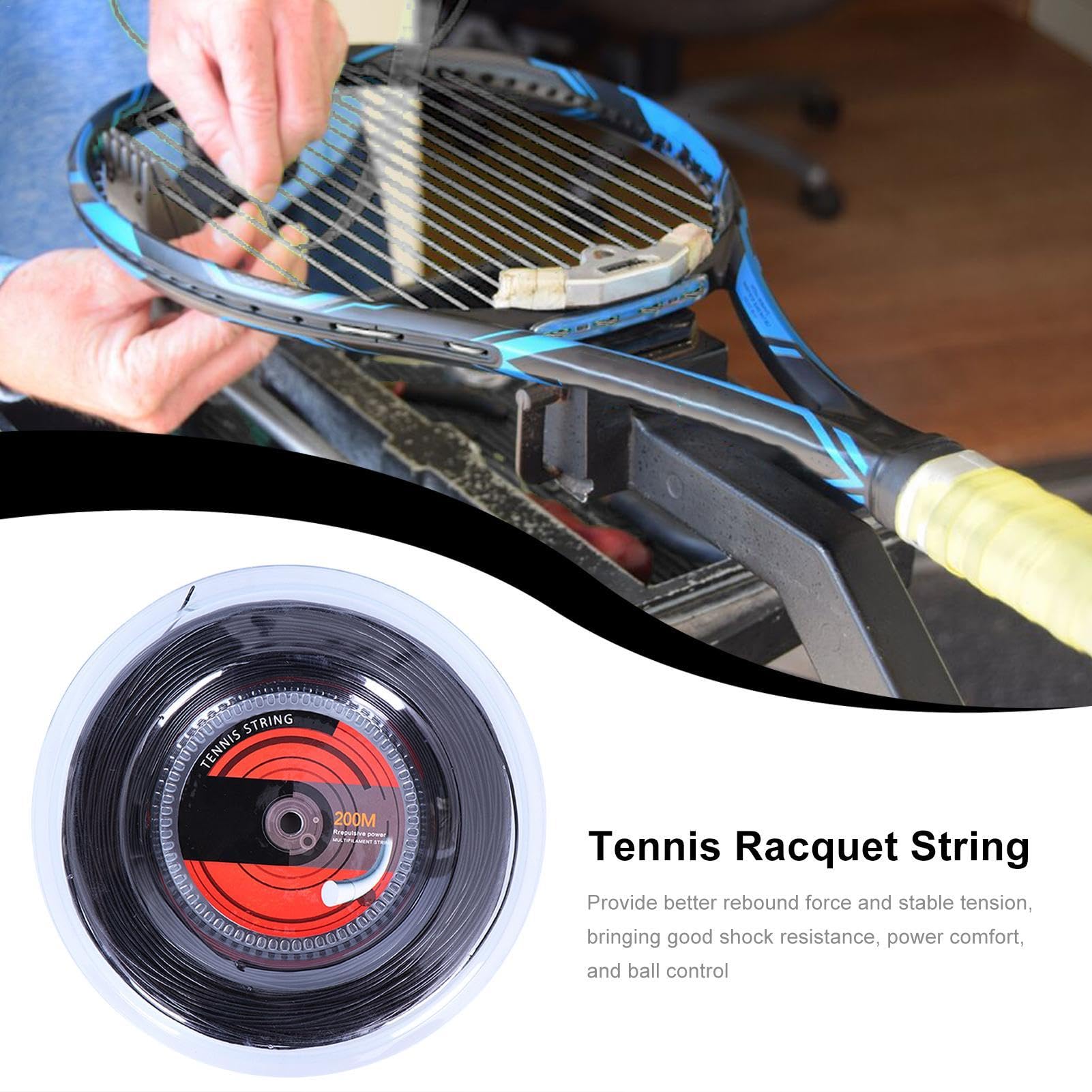 Mulinello per racchette da tennis, corda per racchetta da tennis, monofilamento da tennis, corda multifilamento per racchette da tennis, corda multifilamento per gli appassionati di tennis