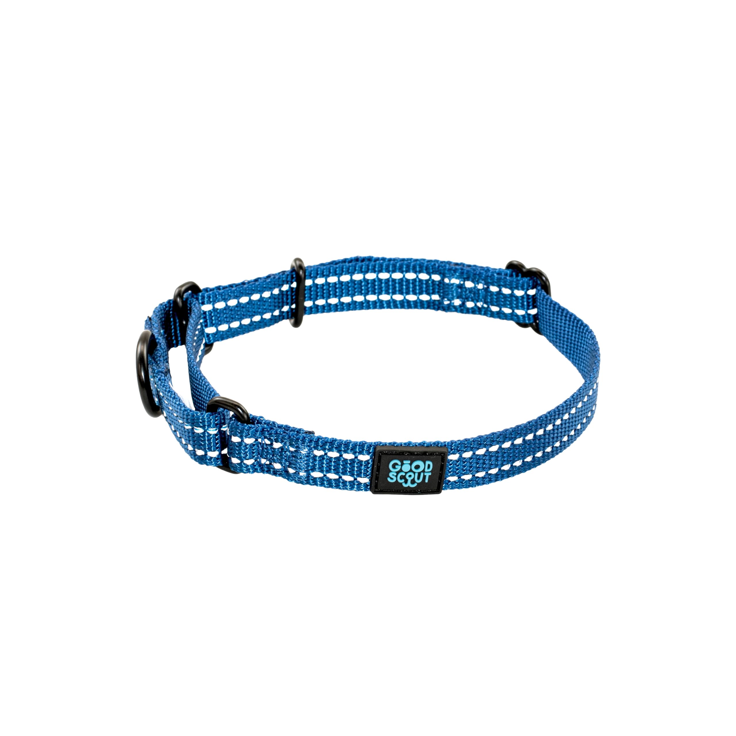 Collar martingale pequeño azul para evitar que tu perro se escape de la correa