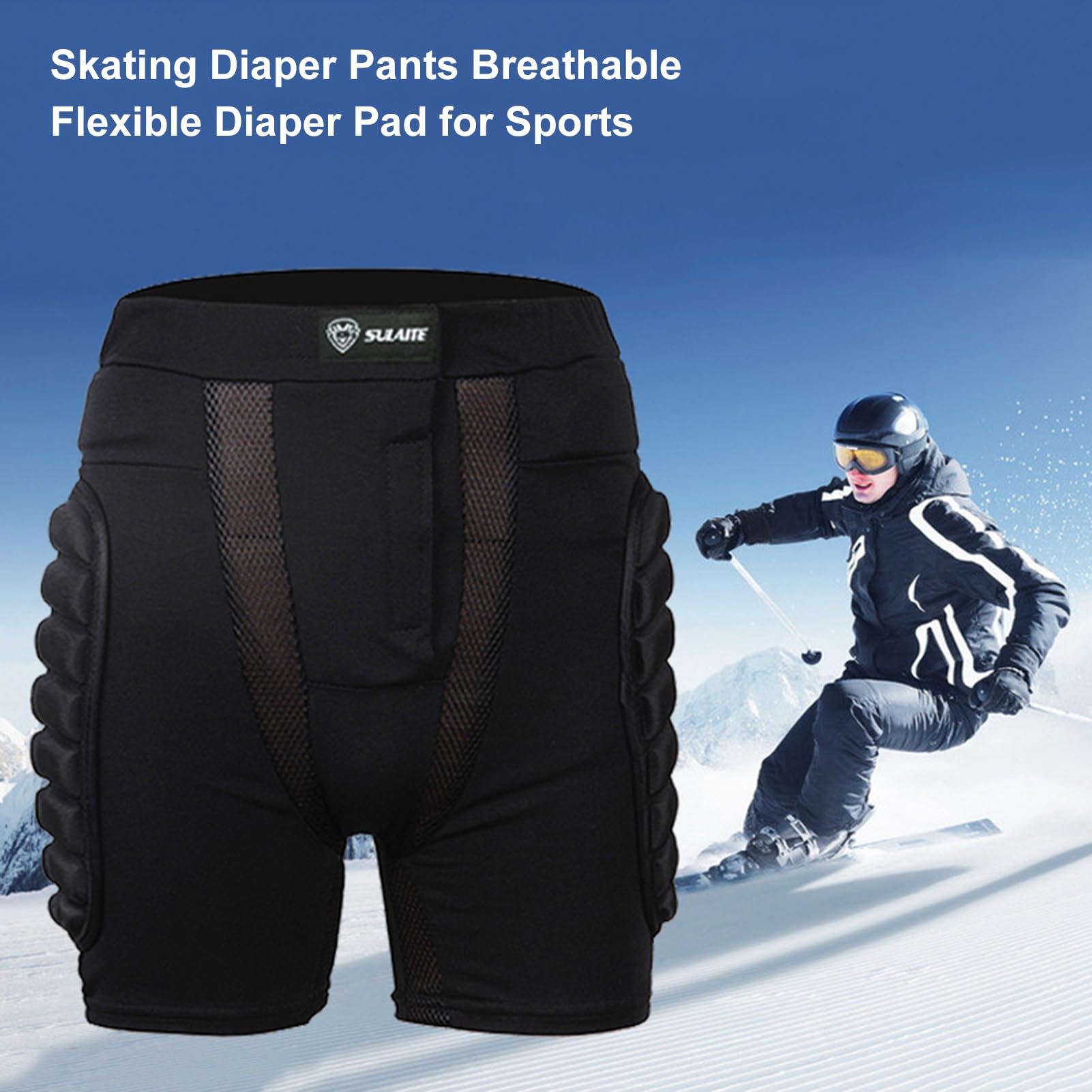 Short De Protection Hanches 3D – Rembourré, Respirant, Pour Ski, Snowboard, Patinage, Skateboard – Homme, Tailles M à XXXL