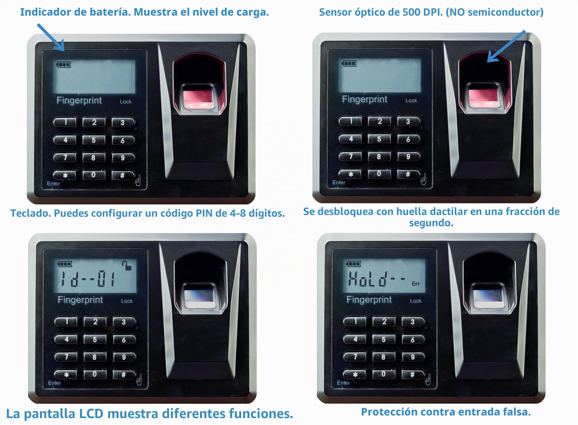 Viking Security Safe VS-52BLX - Caja Fuerte biométrica de Alta Resistencia Oculta en la Pared, Seguro para Huellas Dactilares