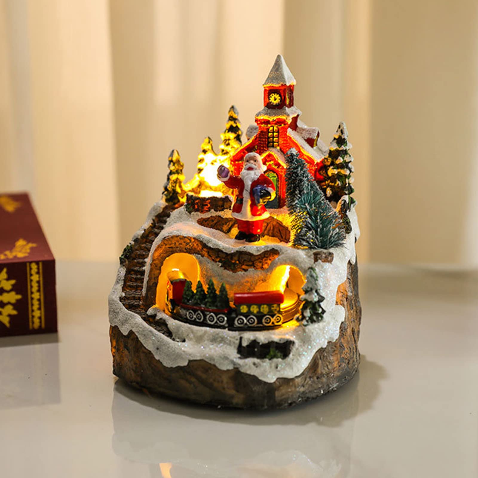 クリスマス ビレッジ ライト Amazon.co.jp: Xzmzbxzb クリスマスビレッジフィギュア LED