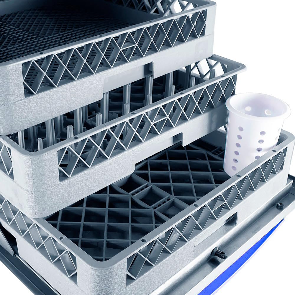 Cleiton® Pro Lavastoviglie Ristorazione |50x50| Lavastoviglie portatile con 2 programmi | 3400W | Lavaggio 2 min |Lavastoviglie libera installazione 565x665x835 mm con pompa Detergente e Brillantante