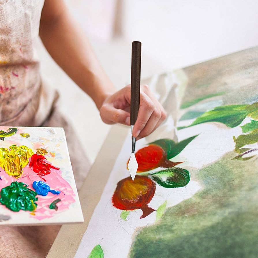 油絵　ペインティング Metal-Decoration-Oil-Painting-