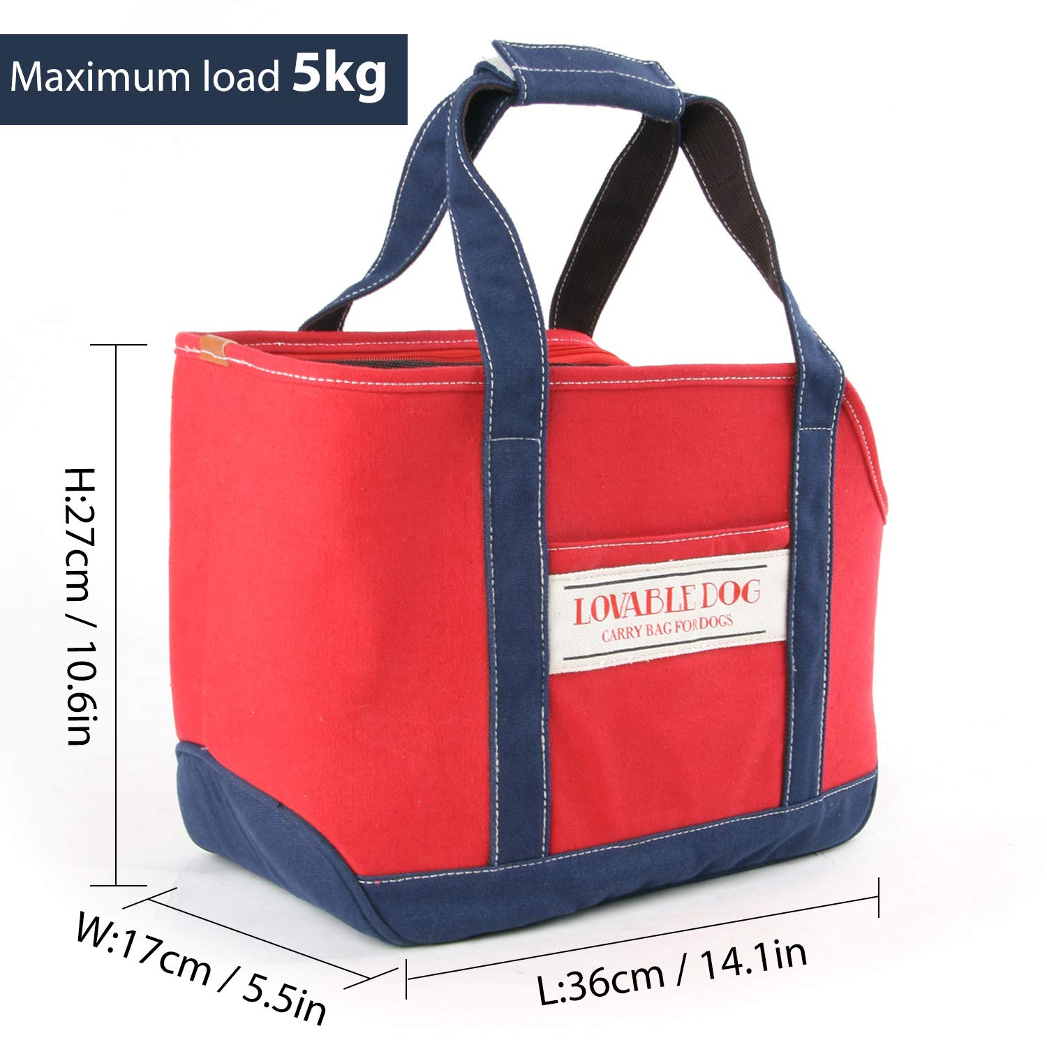 PETCUTE Transportín Perro Gato Bolsa De Transporte Transpirable para Mascotas Jaulas para Perros Pequeño Medianos Coche Avion Portador de Viaje hasta 10 Kg