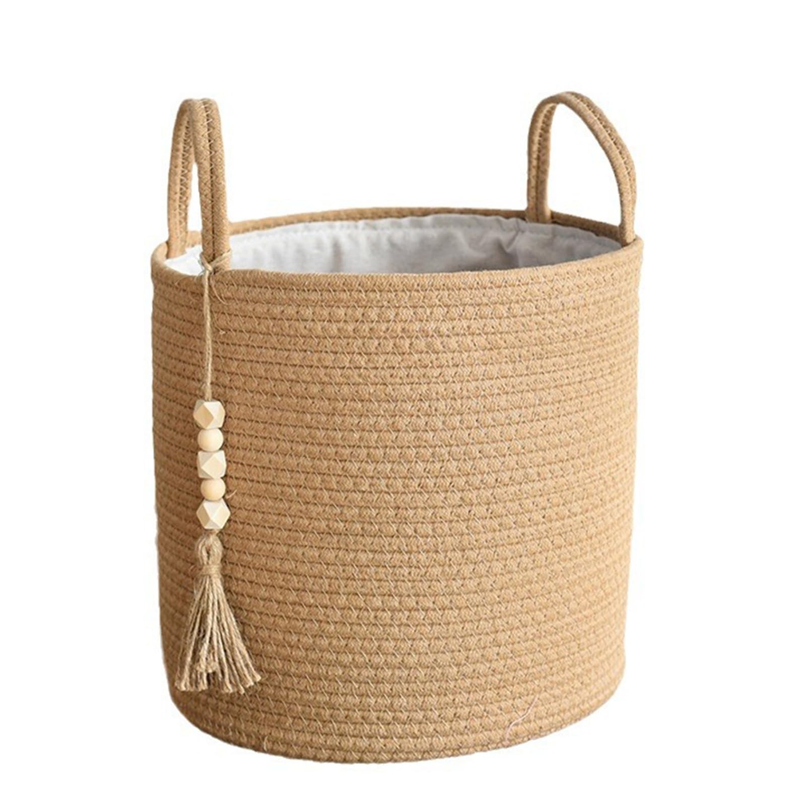 Tsophreniq Large Capacity Cotton Rope Laundry Basket Handwoven Laundry Hamper Storage Solution for Clothes and Blankets Blanket Storage Basket