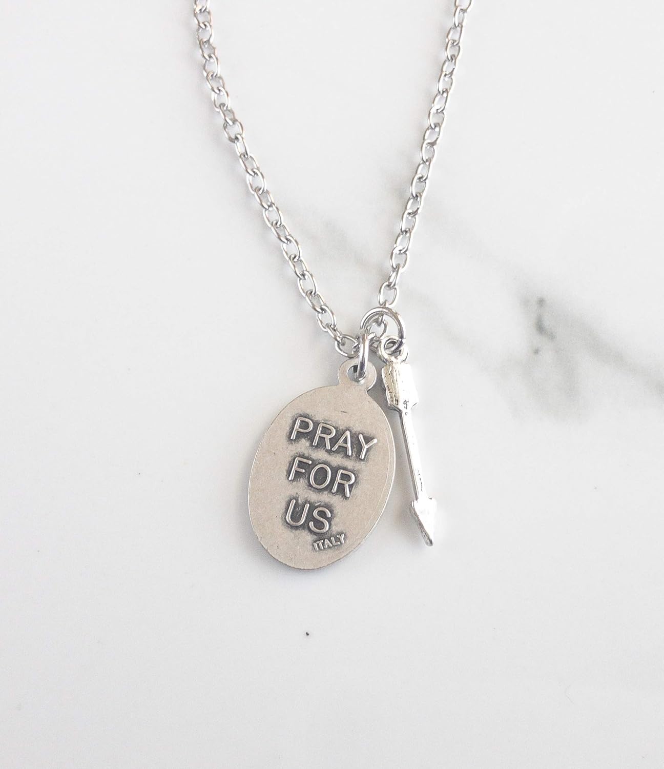 St Sebastian Necklace Confirmation Gifts for Boys Patron Saint of Athletes and Soldiers