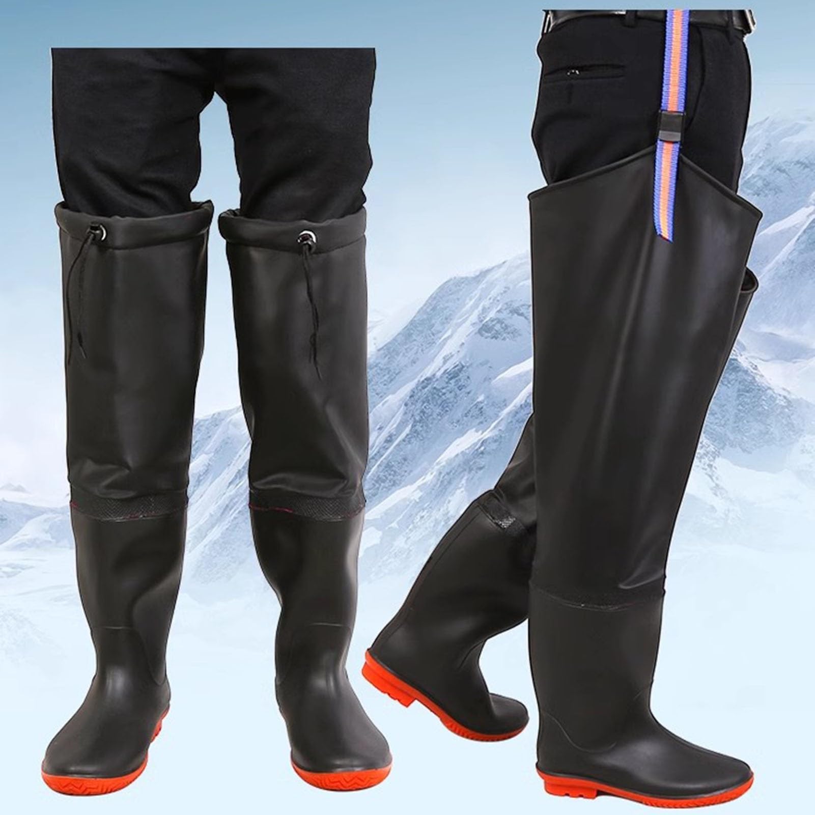 Stivali da Pesca Stivali da Pesca Isolati/Stivali da Pesca per Uomo E Donna, Comodi Stivali da Pesca Impermeabili con Suola in Gomma Antiscivolo