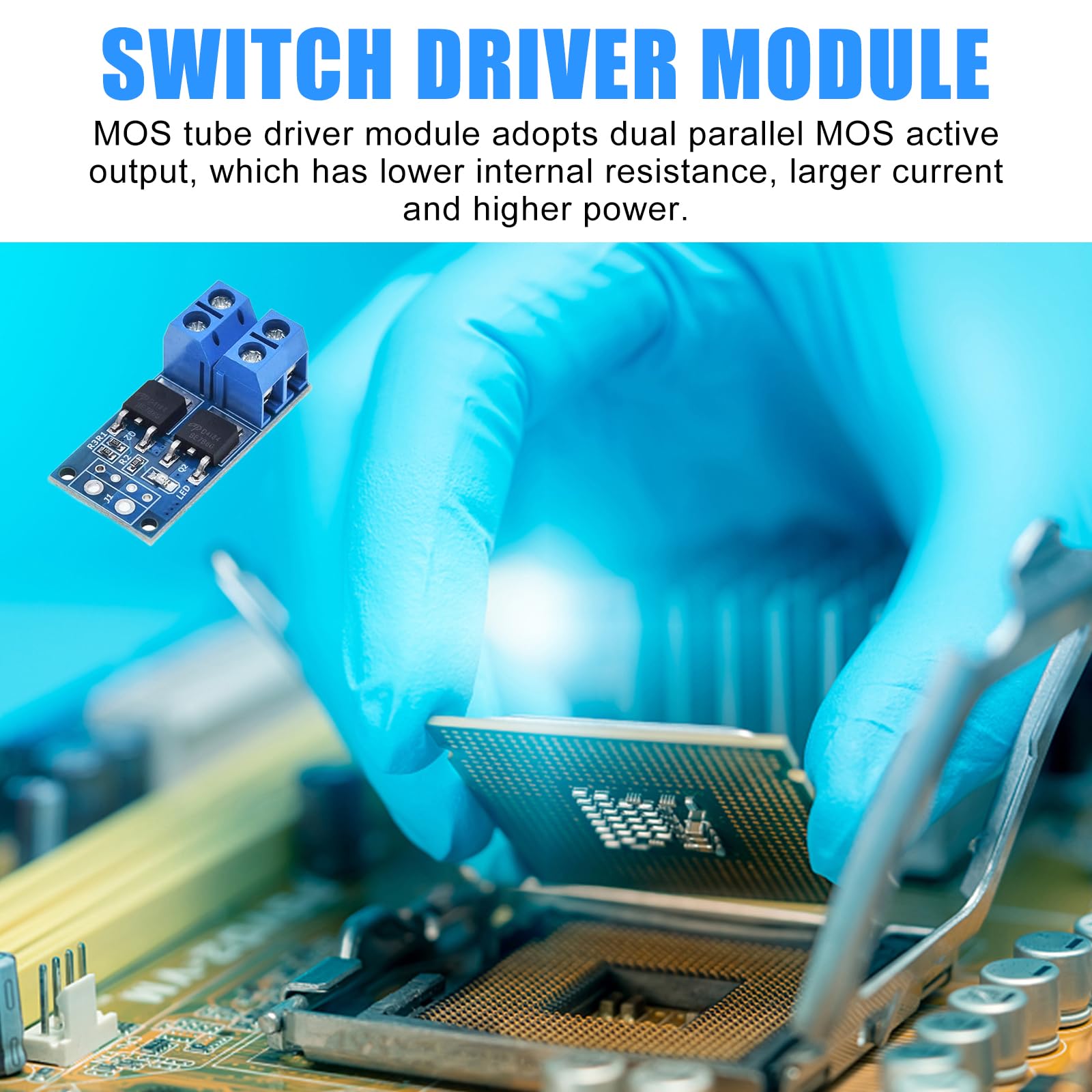 Modulo driver MOSFET 5V-36V 15A 30A 400W PWM regolatore