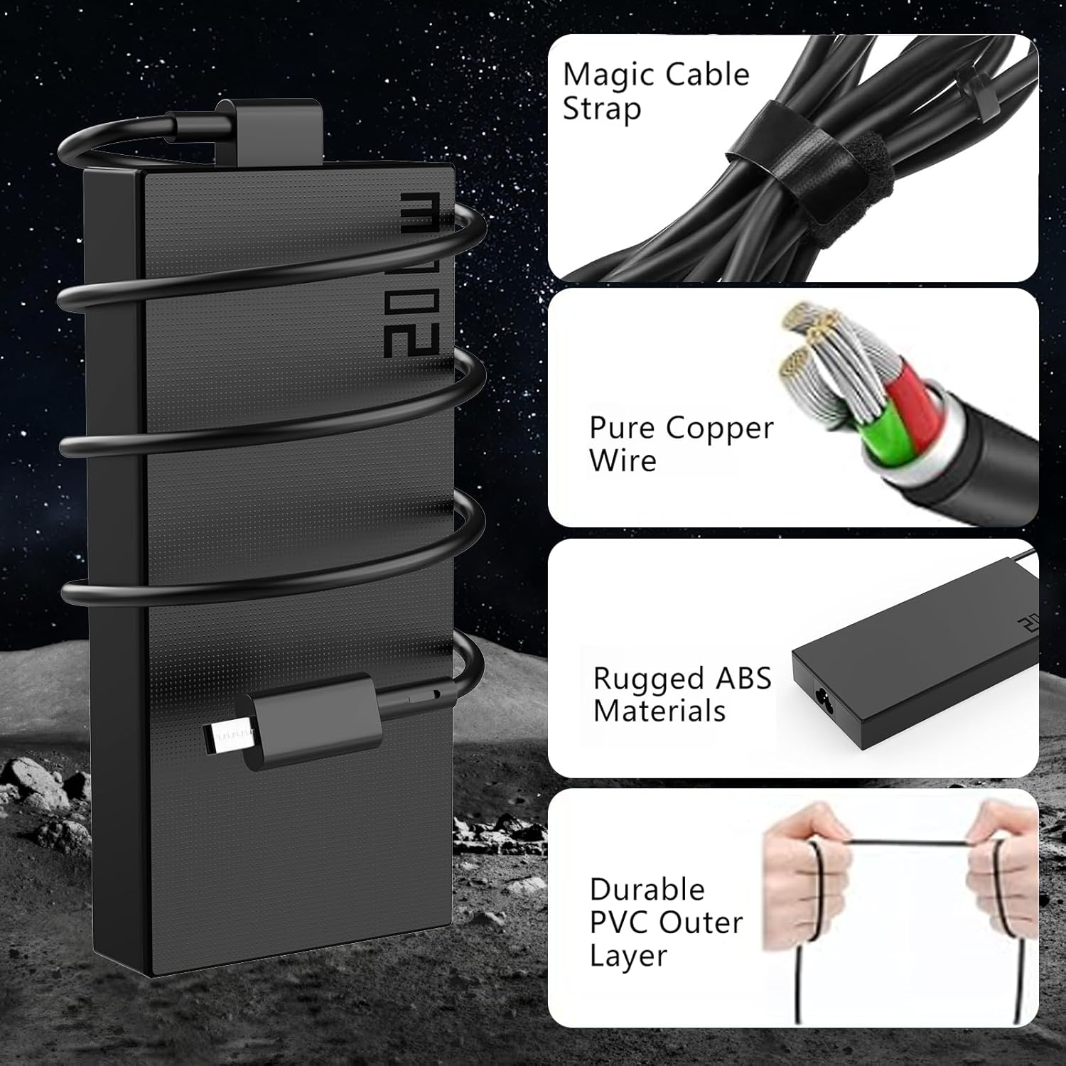 200W 20V 10A Laptop Charger Compatible with Asus ProArt P16 PX13 H7606 HN7306 ROG Zephyrus G14 G16 GU605 GA605 Flow Z13 GZ302 TUF A14 FA401 ADP-200JB Power Supply Adapter