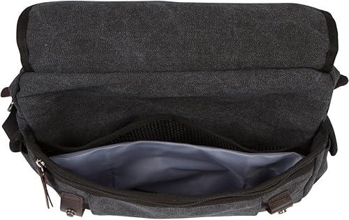 Miniatura 5 de Canvas Messenger Bag For Men & Women 13 in Laptop Shoulder Crossbody Satchel Bag