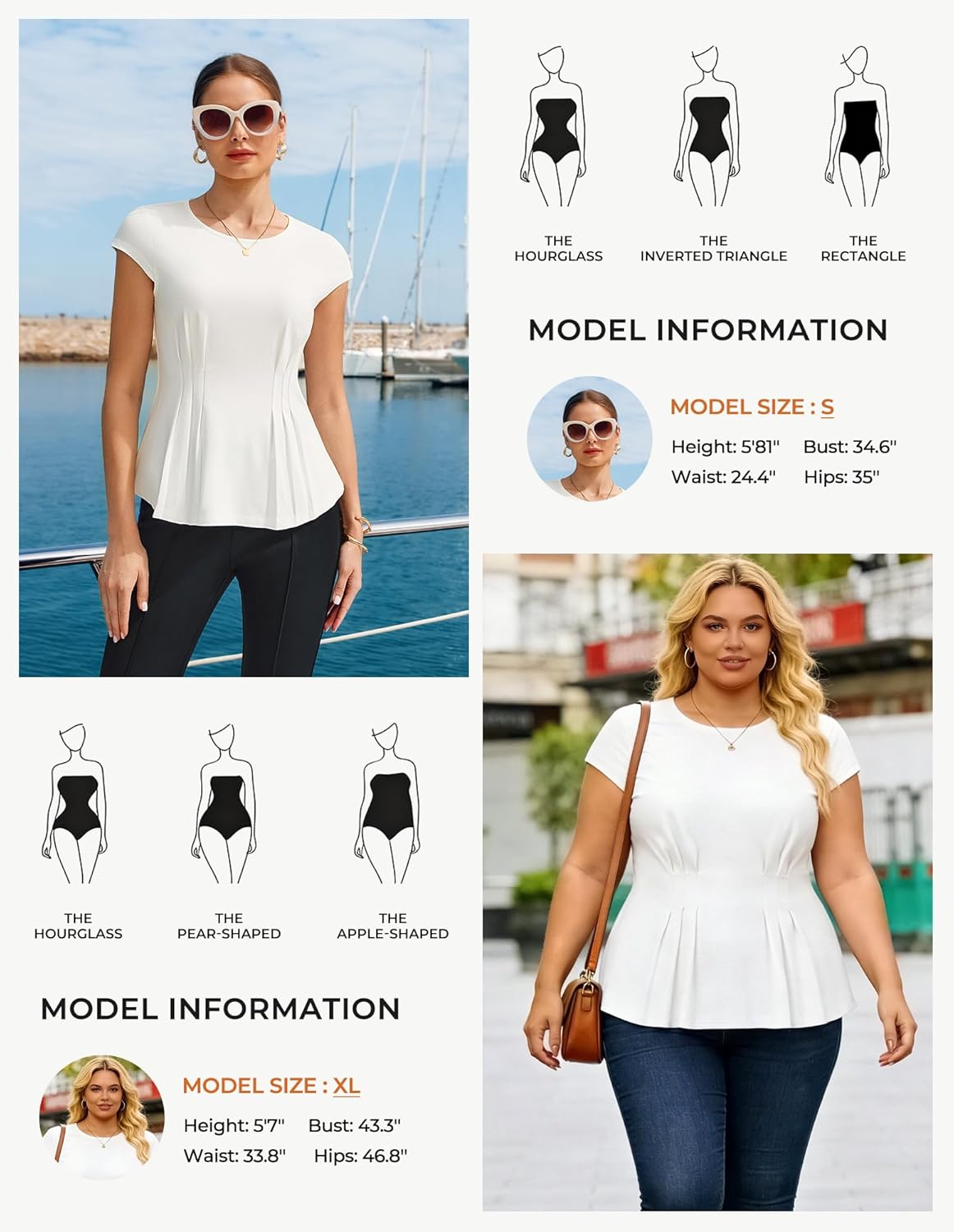 GRACE KARIN Womens Dressy Casual Peplum Tops, 2026 Cap Sleeve Work Blouses, Spring Summer Crew Neck Business Shirts - Image 6