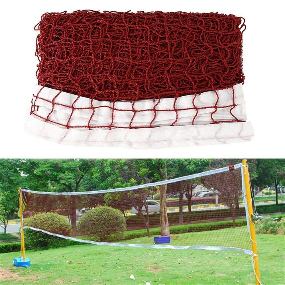 Filet De Badminton Portable Jatour – Réglable, Polyvalent (tennis, Volley), Rouge, Pour Intérieur Et Extérieur