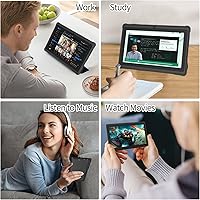 Vista 7 de Tablet de 7 pulgadas con funda, tabletas Android 15 de cinco núcleos, 8GB RAM 32GB ROM expansión de 512GB, pantalla IPS HD de 1024 x 600, 3500mAh