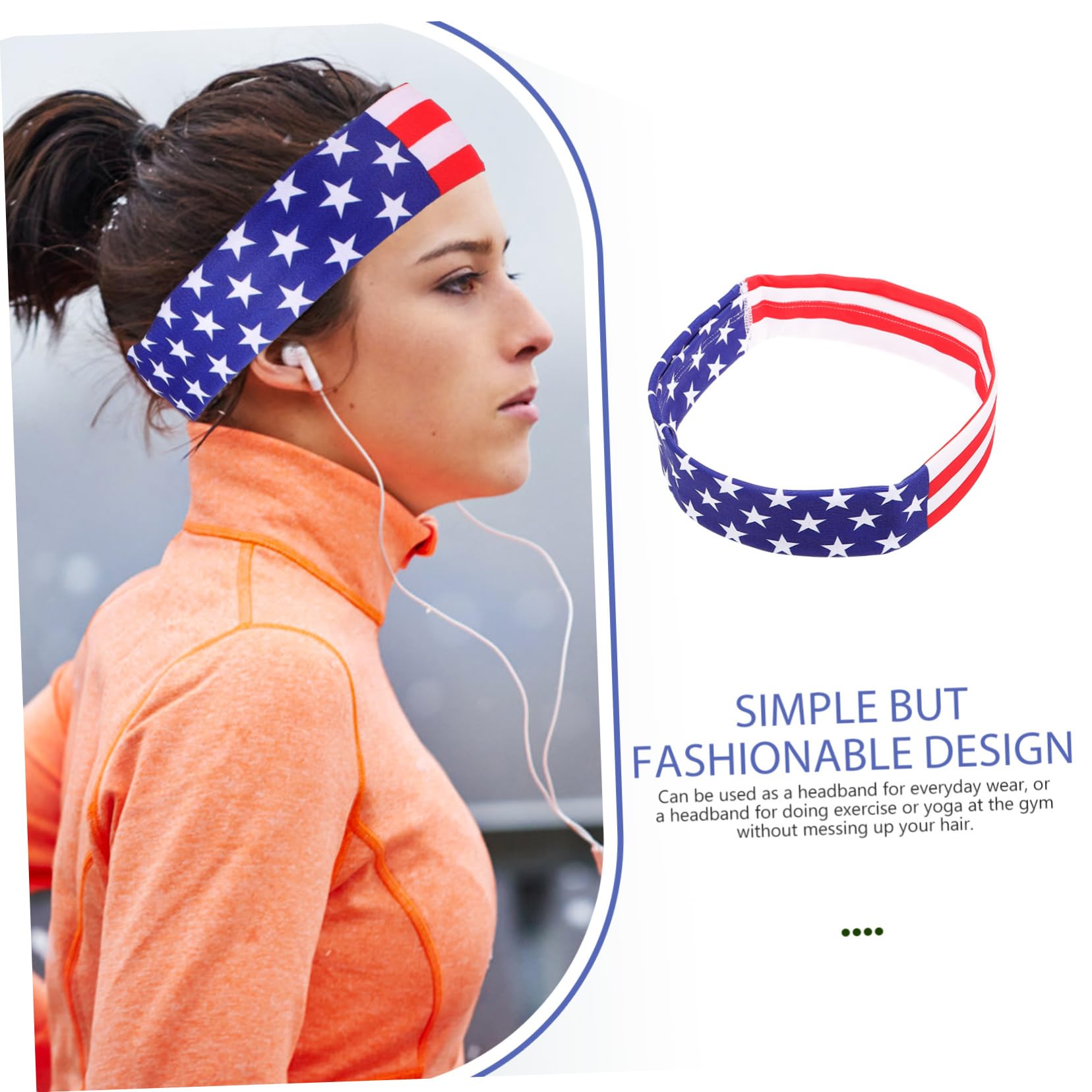 Abaodam Bandeau Anti-Transpiration en Tissu pour Femme Idéal pour Le Sport Le Yoga Le Fitness La Gym L'Entraînement Le Spa Le Yoga Le Fitness La Gym en Élasthanne