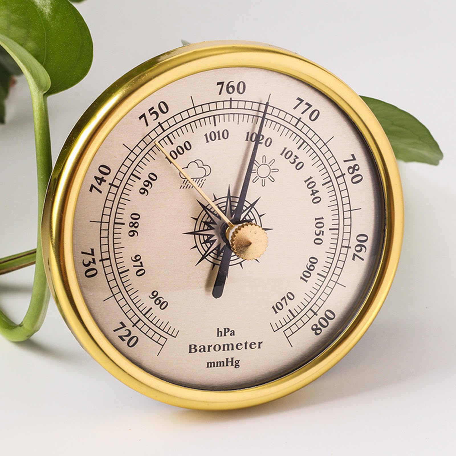 Baromètre extérieur, baromètre thermomètre, hygromètre, 3 pièces combinées, station météo analogique, 72 mm, baromètre à cadran, pour voiture, terrasse, bureau, salon, entrepôt