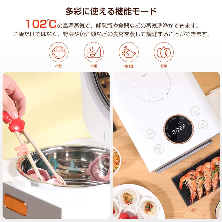 Amazon | ZHENMI（シェンミ）炊飯器 3合 最大44％糖質オフ 糖質