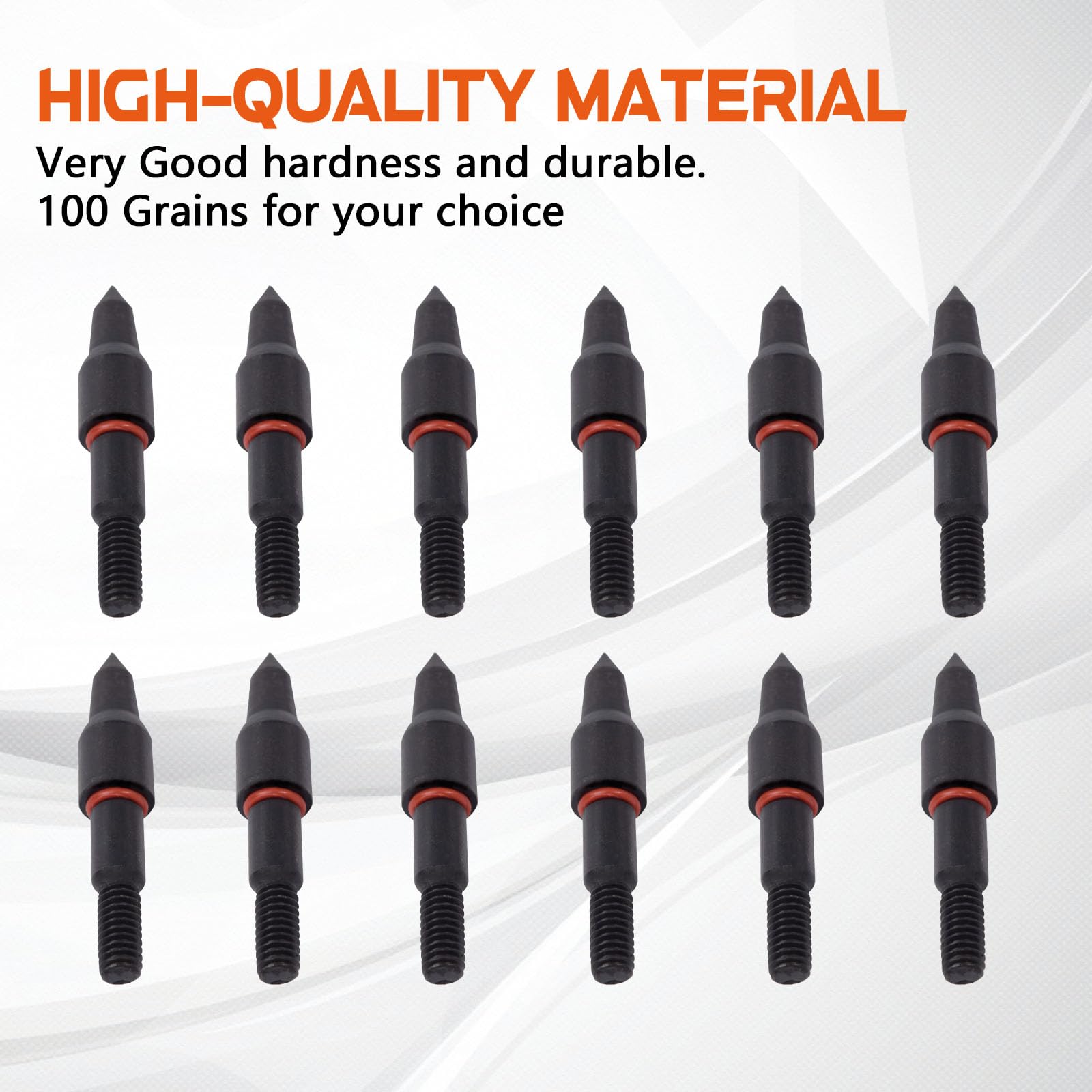 10pcs Pointe de Flèche 100Grains Tir à l'arc Chasse Têtes de Flèches