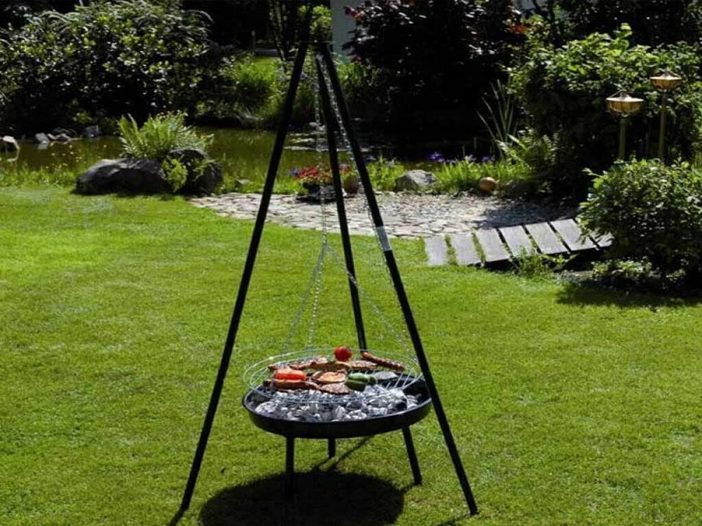 Regulowany statyw Węgiel drzewny Grill Bbq Grill do gotowania Okrągły stojak Patio Garden