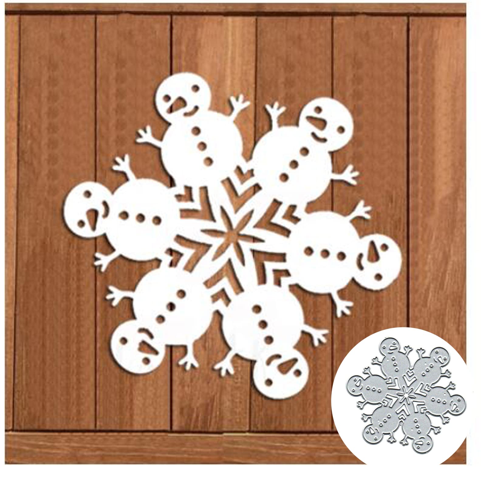 Matrices De Découpe Flocons De Neige En Acier Carbone - 17 Motifs - Pour Scrapbooking, Cartes De Vœux, DIY - Taille 104x144mm - 9