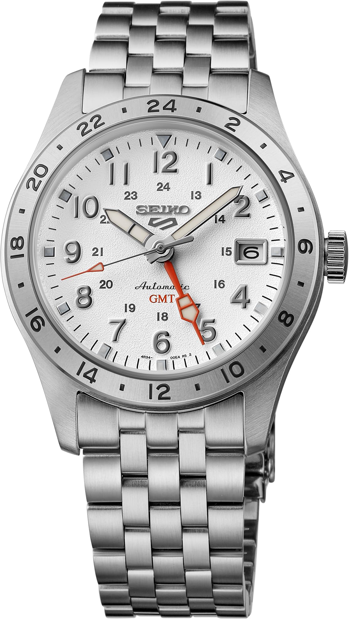 Men's 5 Sports SSK059 Automatic with Manual Winding, White
