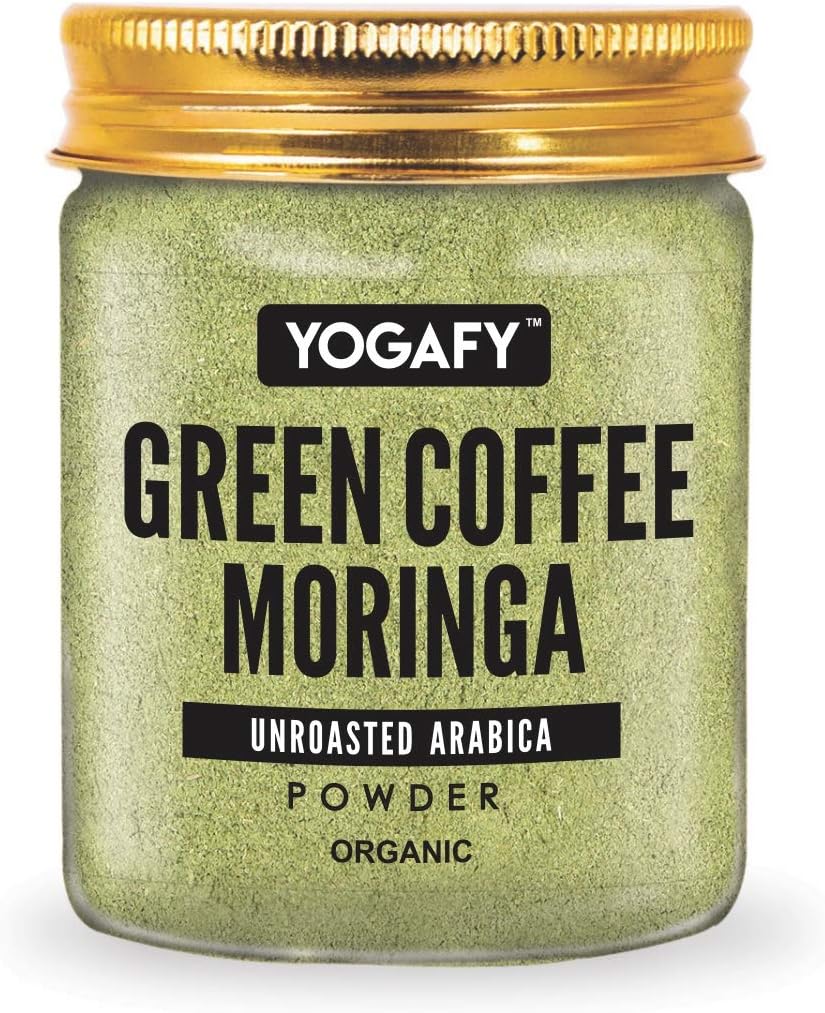 Green Coffee Powder with Moringa - 300 Gm | Detox - AAA Grade |Unroasted Arabica coffee Powder | Pet Jar Pack