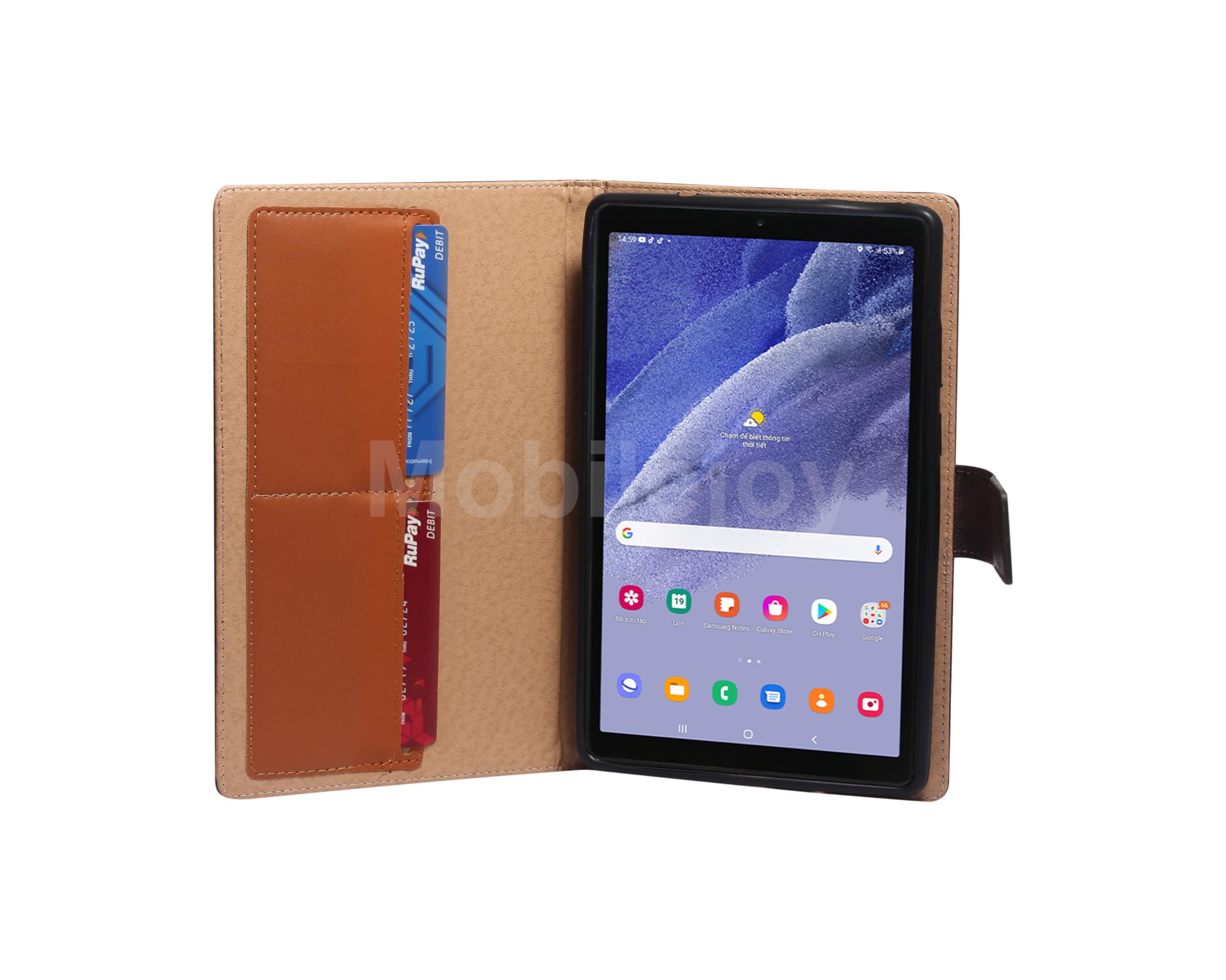 Flip Cover for Samsung Galaxy Tab A7 10.4 inch (2020)(Compatible Model: SM-T500/T505) 360 Rotating Cover (Dark Brown) — Amazon image 3