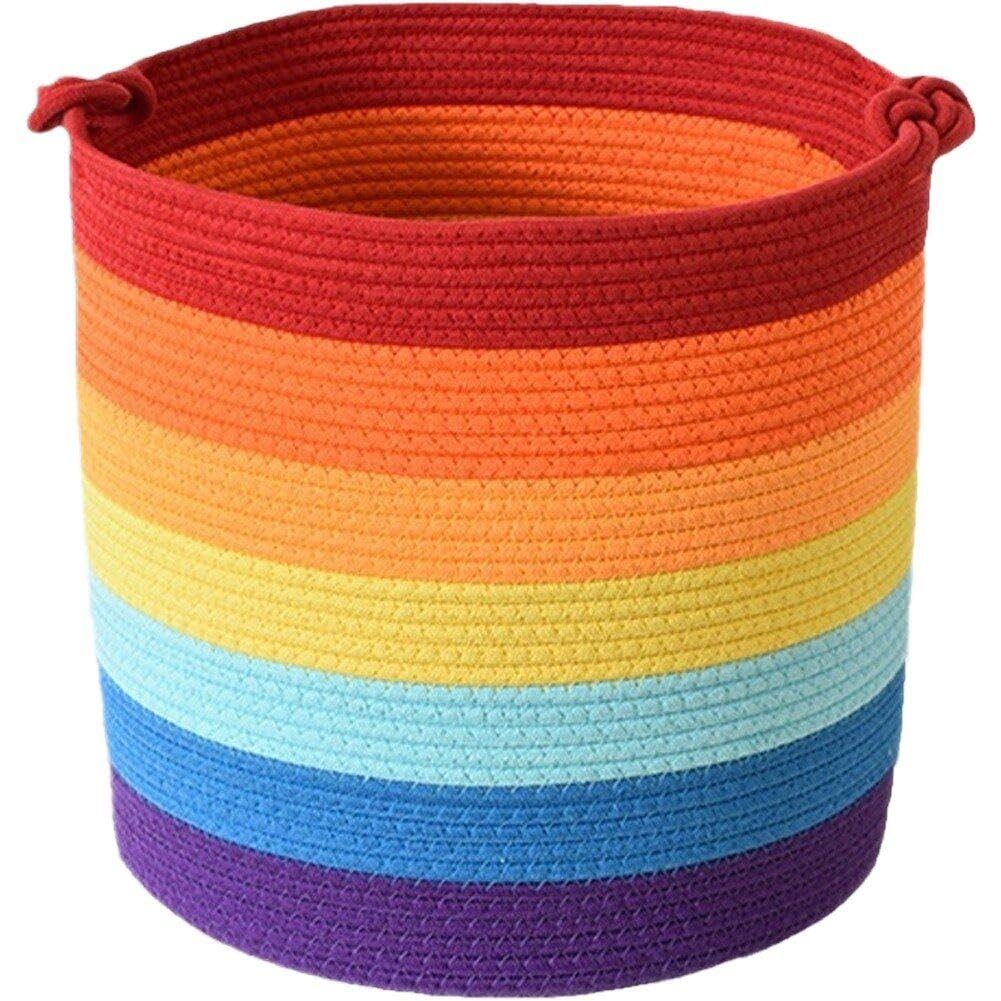 Panier de rangement tissé pour trier les oreillers et le salon encombré