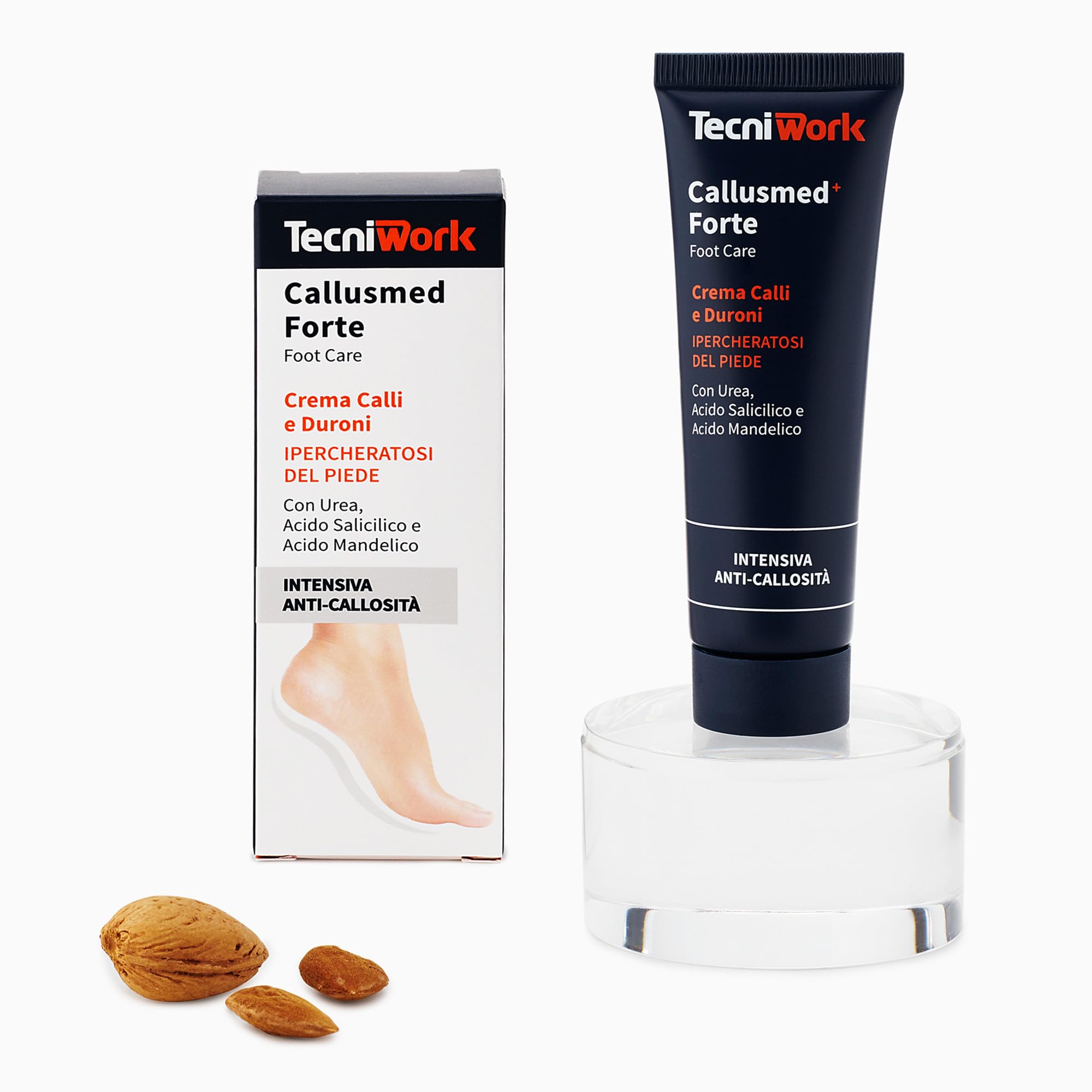 Callusmed FORTE - Crema Intensiva Anti-Callosità Levigante e Ammorbidente per Piedi con Acido Salicilico, Mandelico, Urea e Allantoina 50 ml