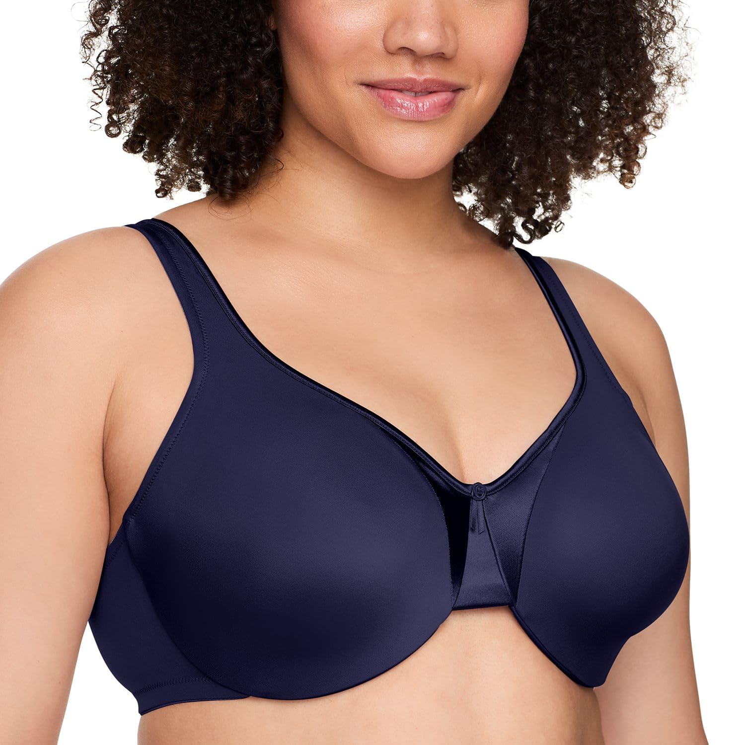 Warner's Womens Signature Support Cushioned Underwire for Support and Comfort Underwire Unlined Full-Coverage Bra 35002a, Evening Blue, 38D